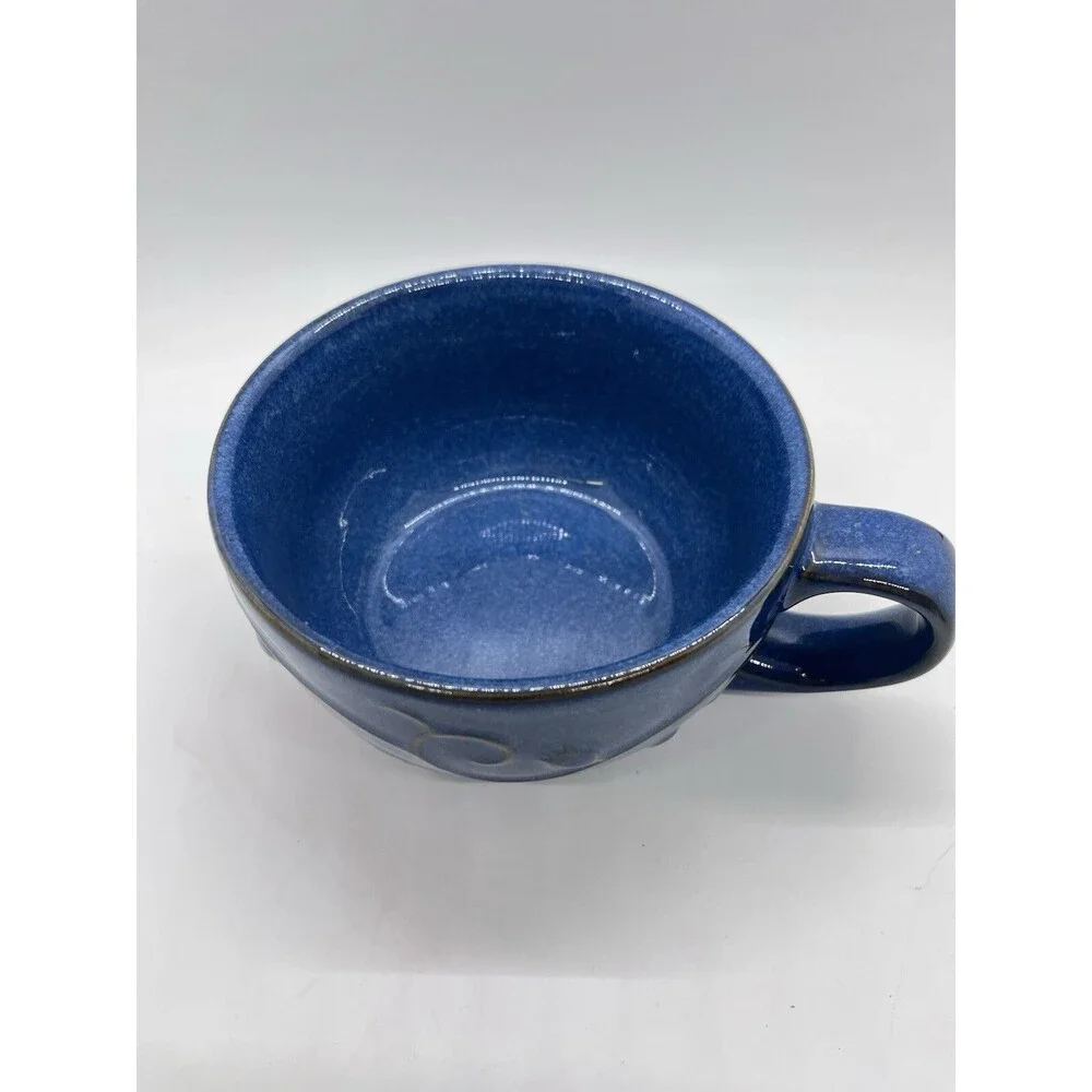 Pier 1 Blue Stoneware Coffee Mug